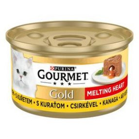 GOURMET GOLD Melting Heart csirke nedves macskaeledel 85g
