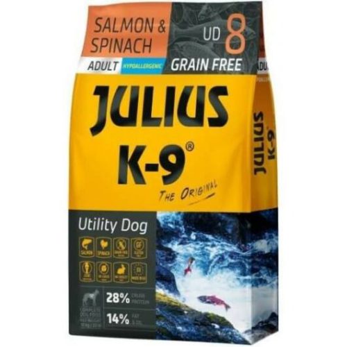 JULIUS K-9 GRAIN FREE ADULT UTILITY DOG - SALMON & SPINACH