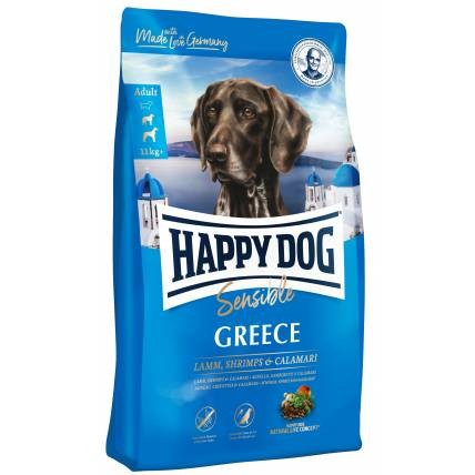 Ingyenes Szállítás: Happy Dog Sensible Greece 11kg ( Bárány , garnéla, tintahal )