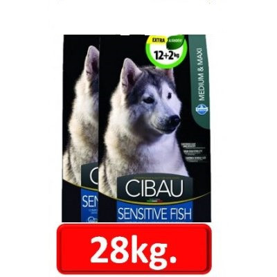 Cibau Sensitive Fish Medium/Maxi 12+2=14kg 2db.-tól