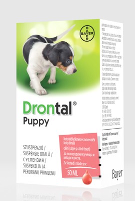 Drontal Plus Puppy féreghajtó szuszpenzió 50ml Széles spektrumú féreghajtó készítmény