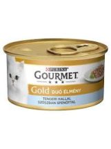   Bolti átvételre rendelhető :Gourmet Gold  tengeri hallal szószban spenóttal csirkével 85g