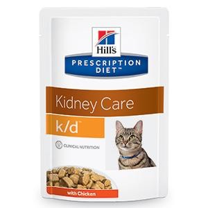 Hills PD Feline k/d Kidney Care Chicken 12x85g nedvestáp vesebeteg macskáknak