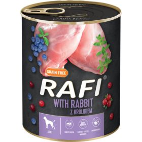   RAFI KUTYA PÁSTÉTOM NYÚL, VÖRÖS- ÉS KÉK ÁFONYÁVAL KONZERV 800G min rend. 6db