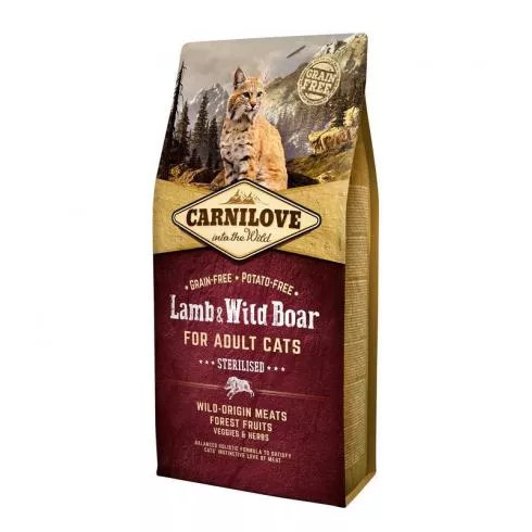 Carnilove Cat Adult Lamb & Wild Boar Sterilised 6kg