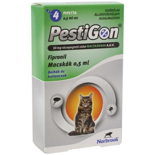 PESTIGON SPOTON MACSKA 4X0,5ML BOLHA ÉS KULLANCSÍRTÓ