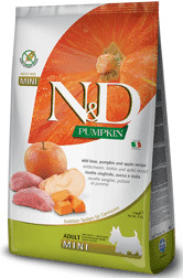 N&D Dog Grain Free vaddisznó&alma sütőtökkel adult mini 7kg Ingyenes szállítás