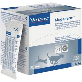 Virbac MegaDerm bőr szőrkondícionáló 10kg alatt 28x4ml