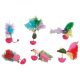 Flamingo tollas macskajáték 12 cm