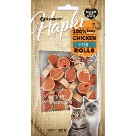 Flamingo Cat Snack - csirkés és halas tekercsek 50 g