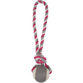   Flamingo Jim Pull Rope - kötél teniszlabdával, pink 6x40 cm