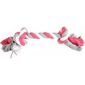   Flamingo Jim Playing Rope - rágókötél 2 csomóval, pink 1 db