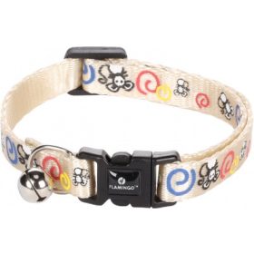 Flamingo Ziggi nyakörv macskáknak - fehér egérkés 1 db