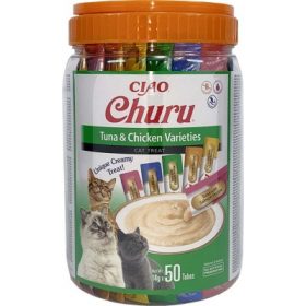   Inaba Cat Churu Püré - tonhal és csirke mix 50 db 50 x 14 g