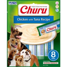 Inaba Dog Churu Püré - csirke tonhallal 8 x 20 g