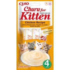 Inaba Cat Churu kölyök - Csirke 4 x 14 g