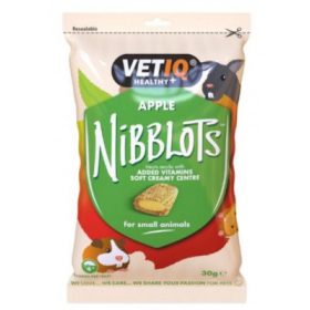   Mark&Chappell VetIQ Nibblots Apple - alma ízesítésű falatkák kisállatoknak 30 g
