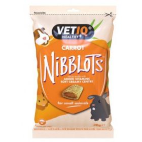   Mark&Chappell VetIQ Nibblots Carrot - répa ízesítésű falatkák kisállatoknak 30 g