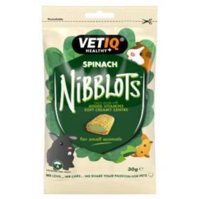   Mark&Chappell VetIQ Nibblots Spinach - spenótos falatkák kisállatoknak 30 g