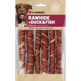   Flamingo jutalomfalat - Rawhide Stick  nyersbőr kacsáva és hallal 180 g