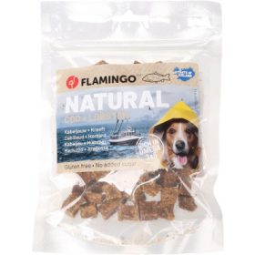   Flamingo jutalomfalat - Natural Snack tőkehalas és homáros kockák 75 g