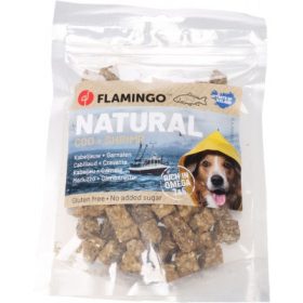   Flamingo Natural Snack Cod + Shrimp - jutalomfalat tőkehal + garnélarák 75 g